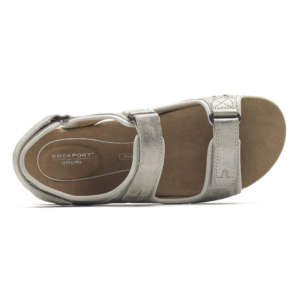 Rockport Womens Eileen Comfort - Sandals Silver - GZR064139